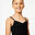Justaucorps danse classique noir fines bretelles filles