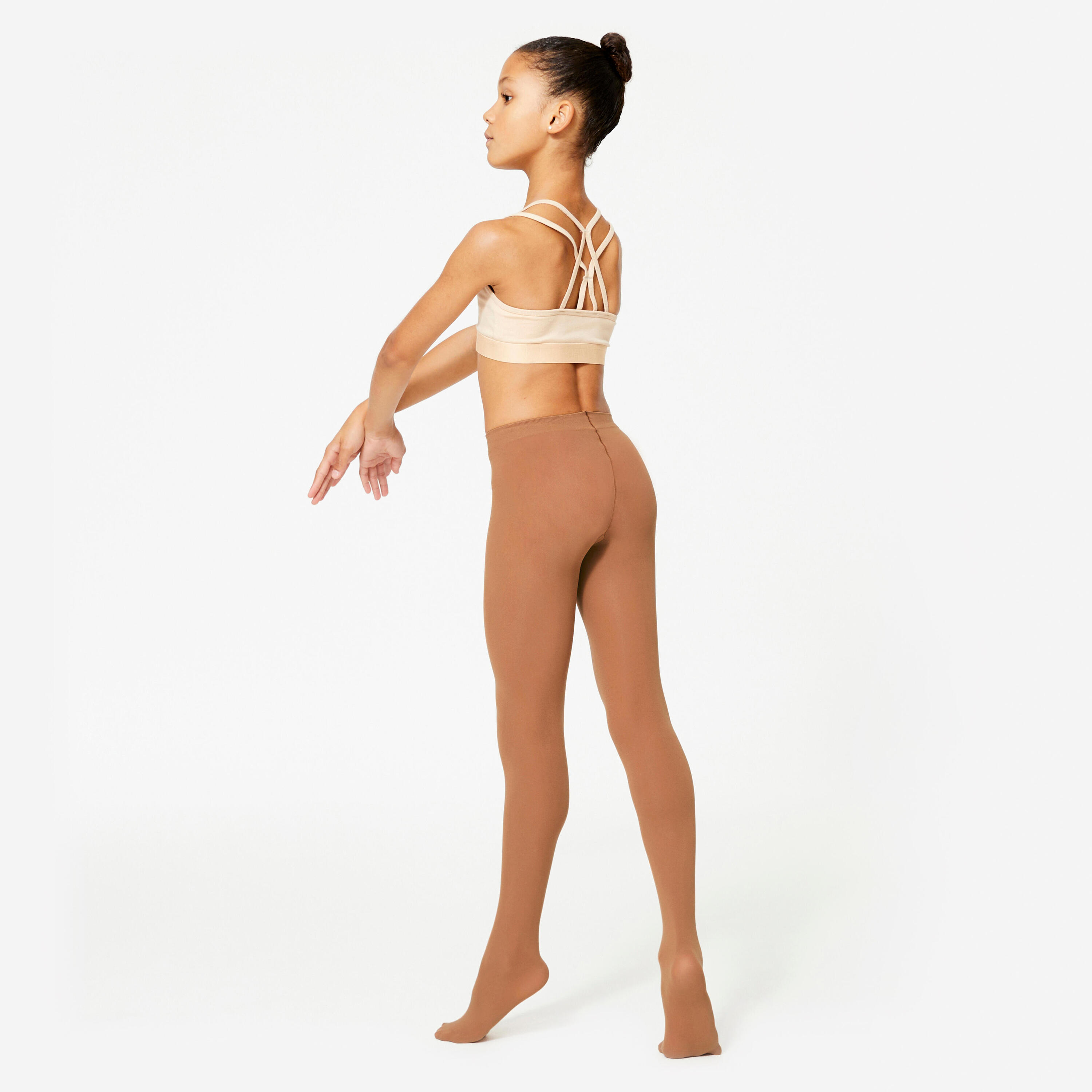 Collant danza classica bambina marroni 5/5