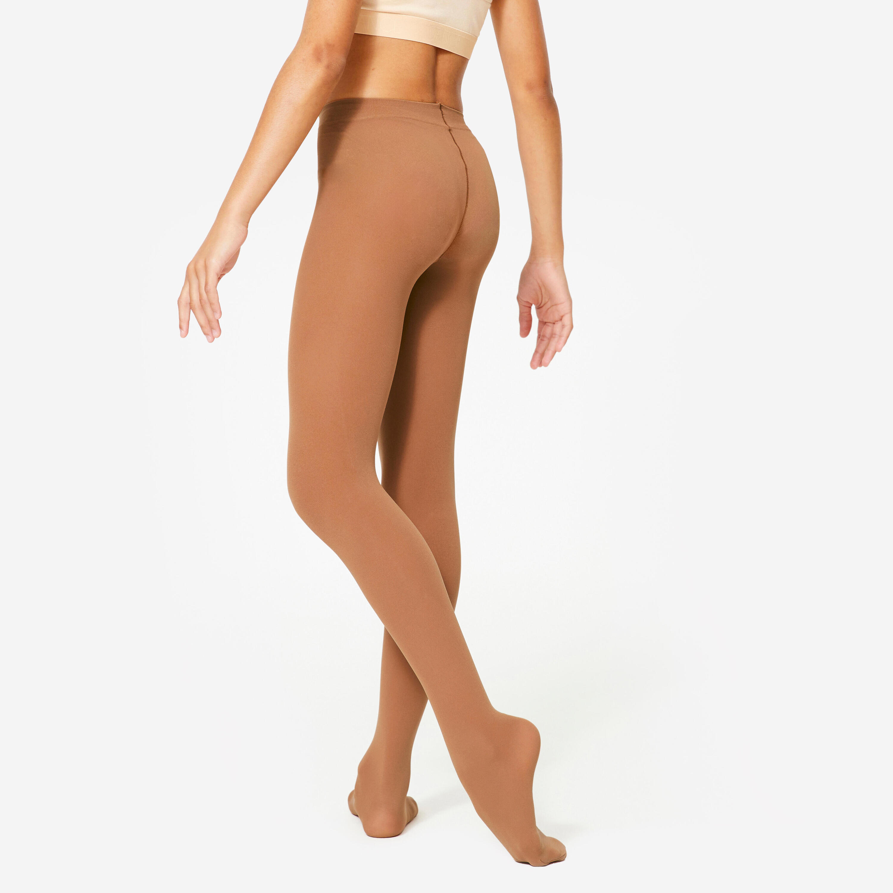 Collant danza classica bambina marroni 4/5