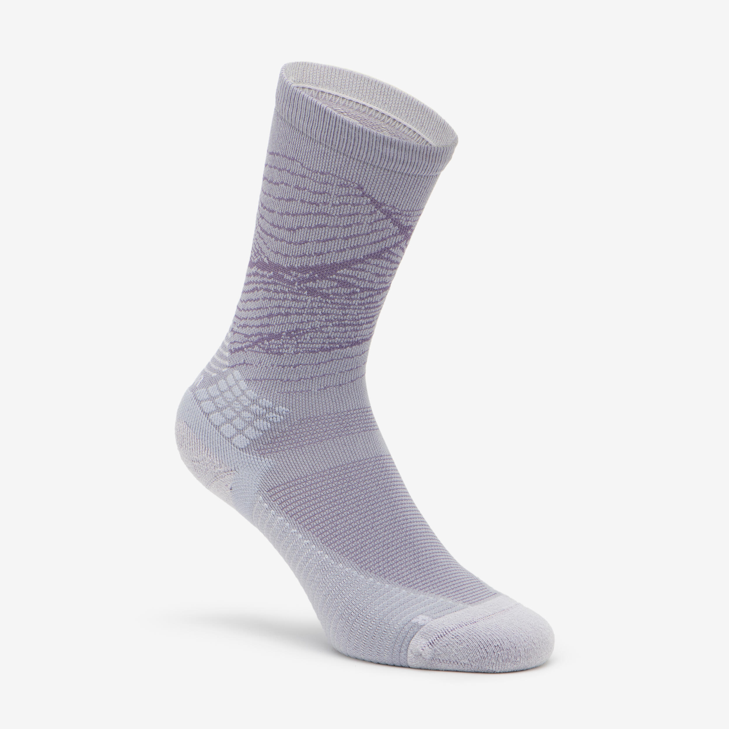 Adults’ high-rise hiking socks (2 pairs), Hike 500 Limited Orange