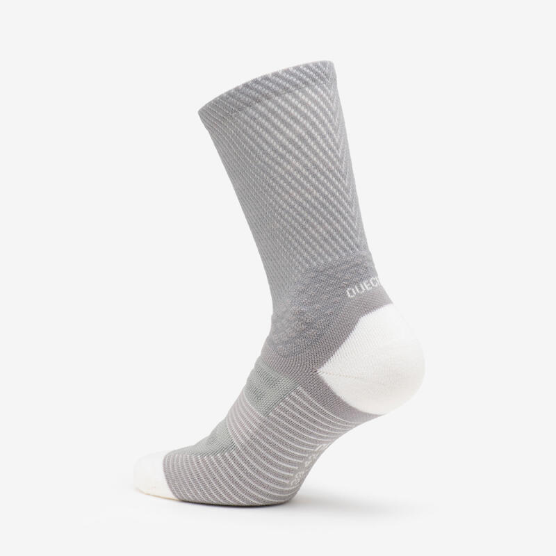 Chaussettes randonnée - hike 900 high grise - lot de 2 paires