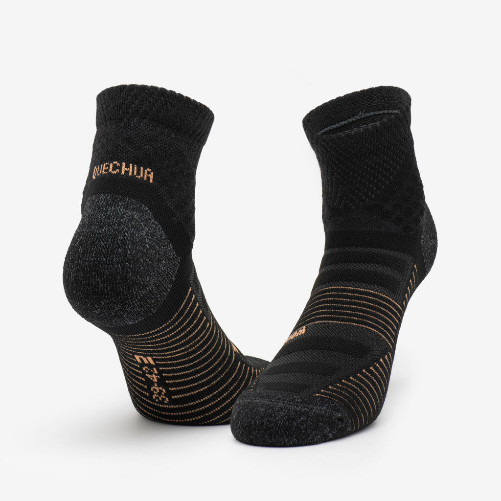 Chaussettes randonnée - hike 900 mid noire - lot de 2 paires