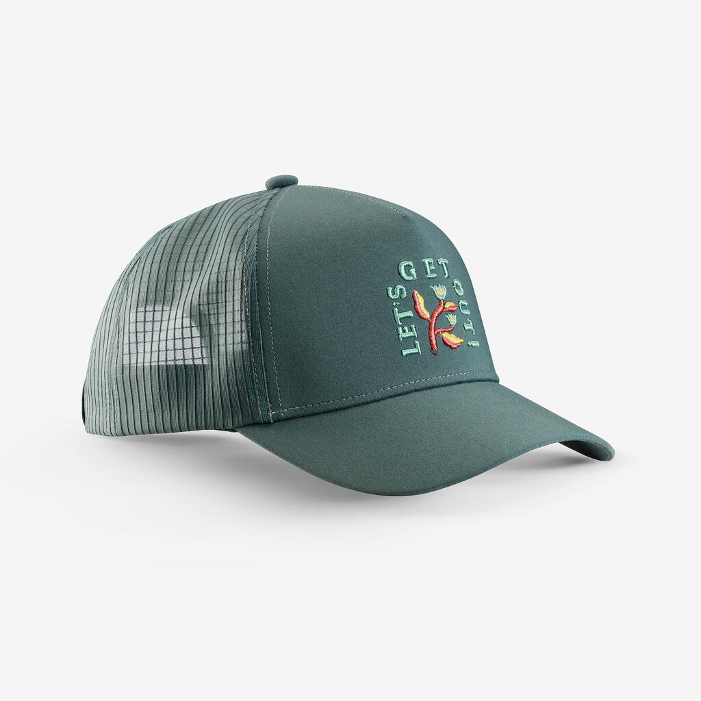 Casquette travel 500 trucker verte foncé