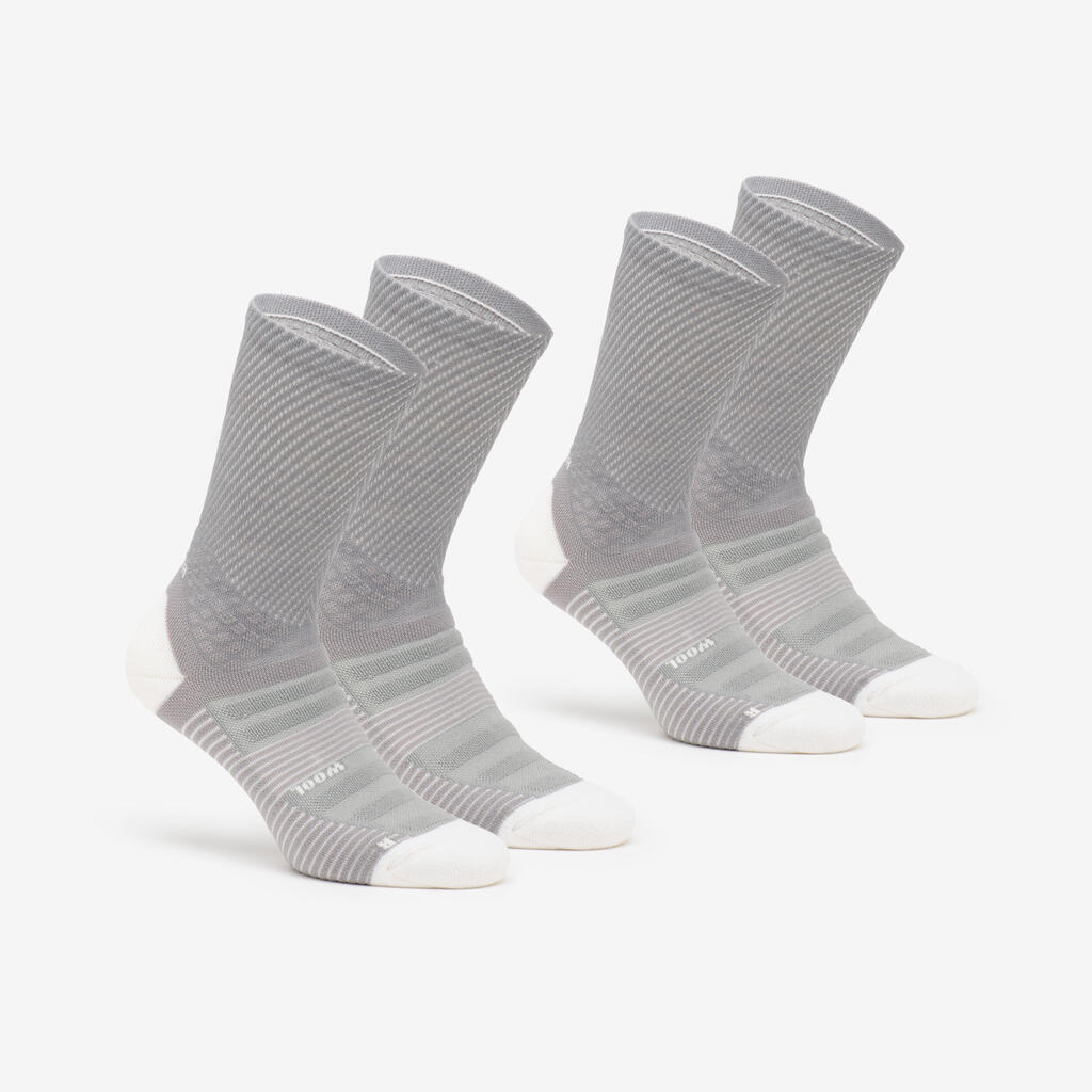 Hiking Socks - Hike 900 High - 2-Pack - Grey