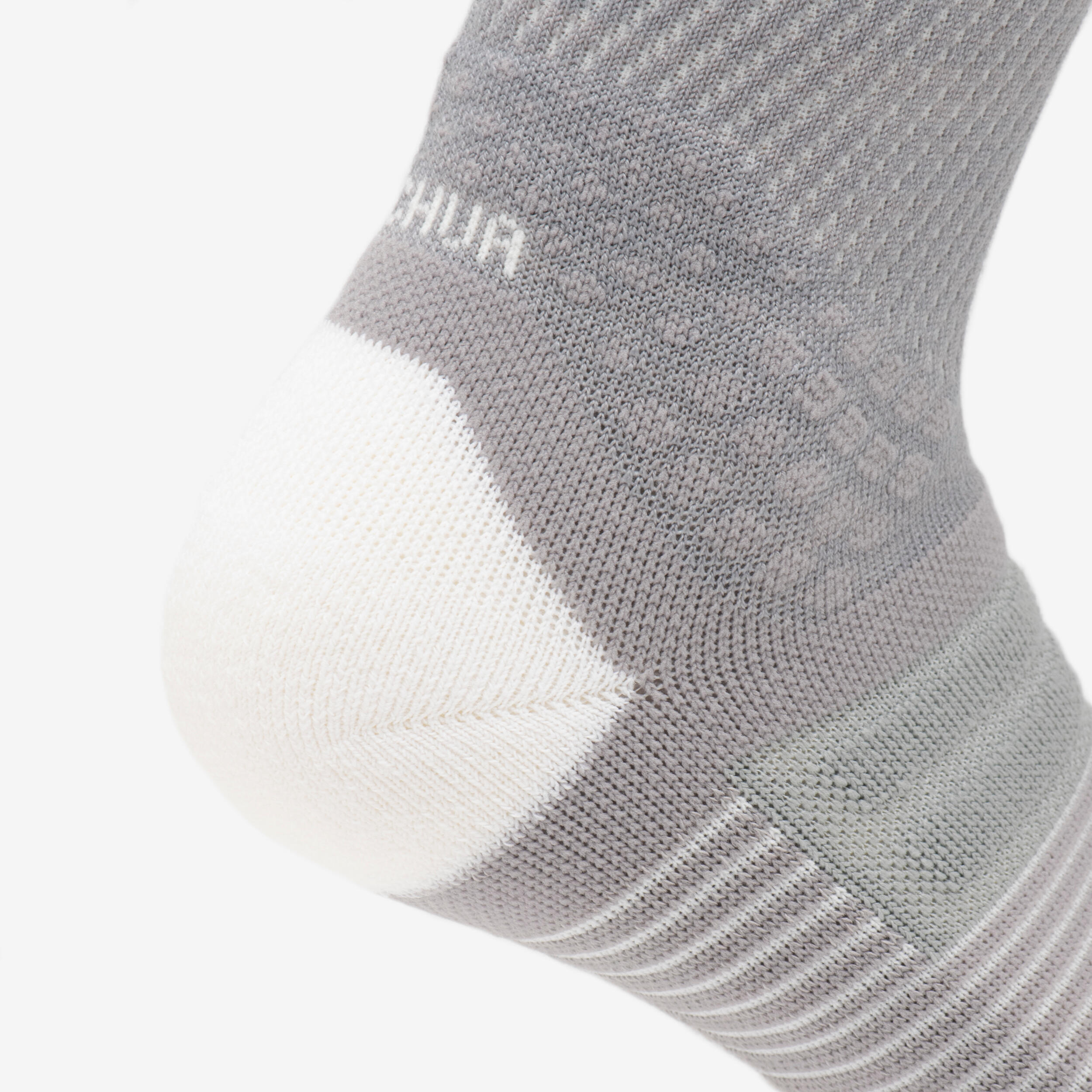 Chaussettes de randonnée hautes laine (2 paires) adulte, Hike 900 gris 5/5