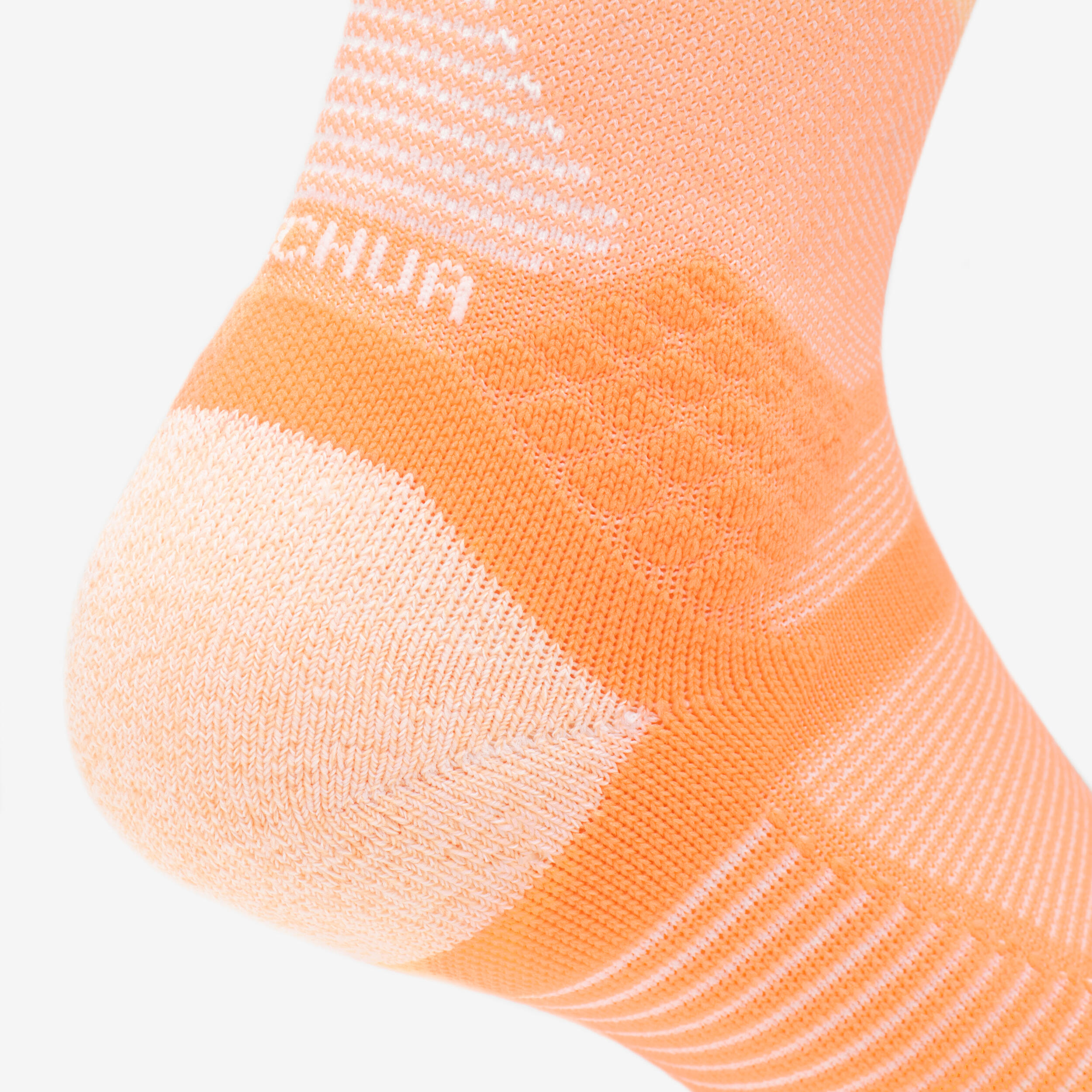 Adults’ high-rise hiking socks (2 pairs), Hike 500 Limited Orange