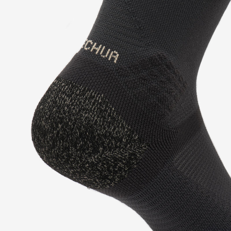Chaussettes randonnée - hike 500 high trendy khaki et gris x2 paires