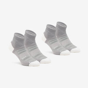 Calcetines de senderismo mid lana (2 pares) adultos, Hike 900 gris