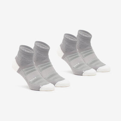 Calze trekking adulto HIKE 900 MID grigie | 2 paia