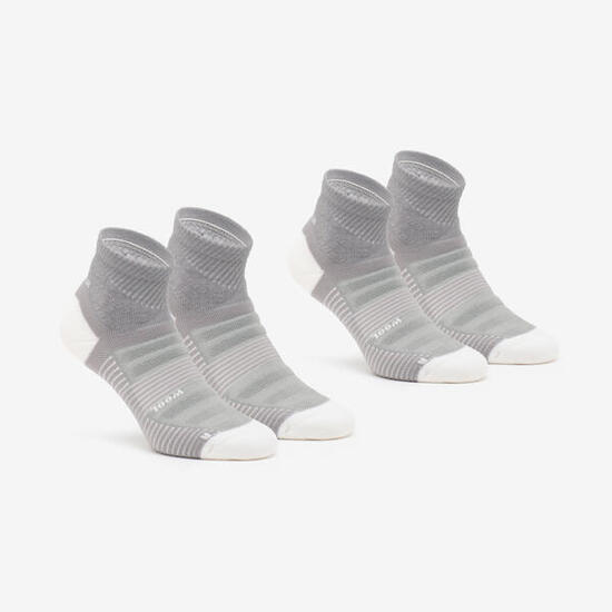 Calze trekking adulto HIKE 900 MID grigie | 2 paia