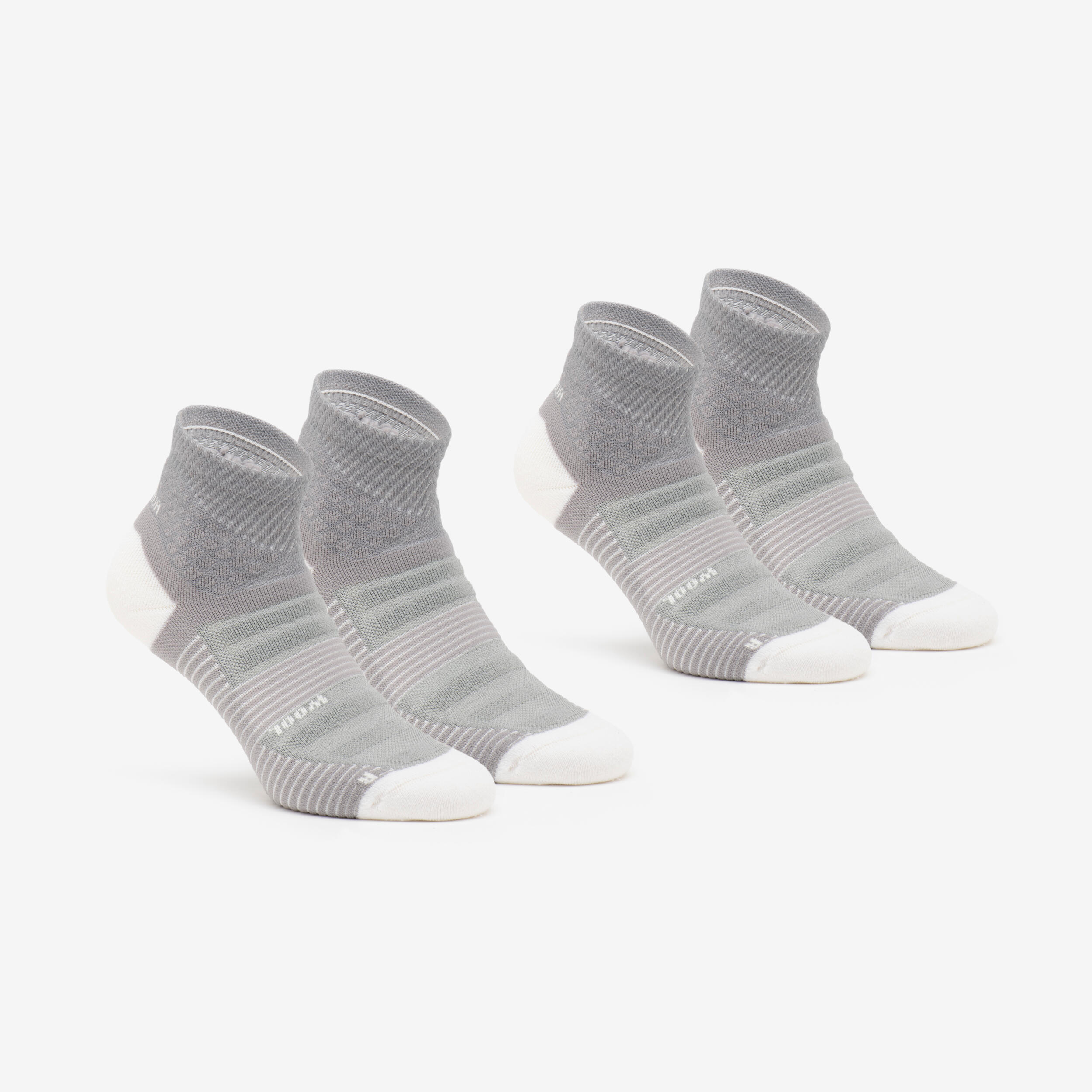 Set 2 perechi Șosete Mid Hike 900 Gri
