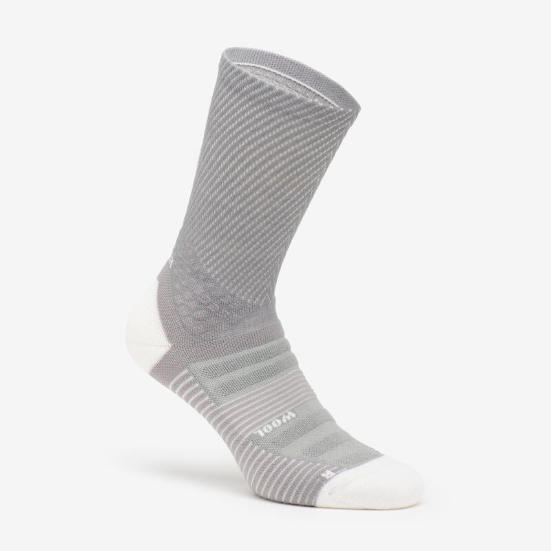 Chaussettes randonnée - hike 900 high grise - lot de 2 paires