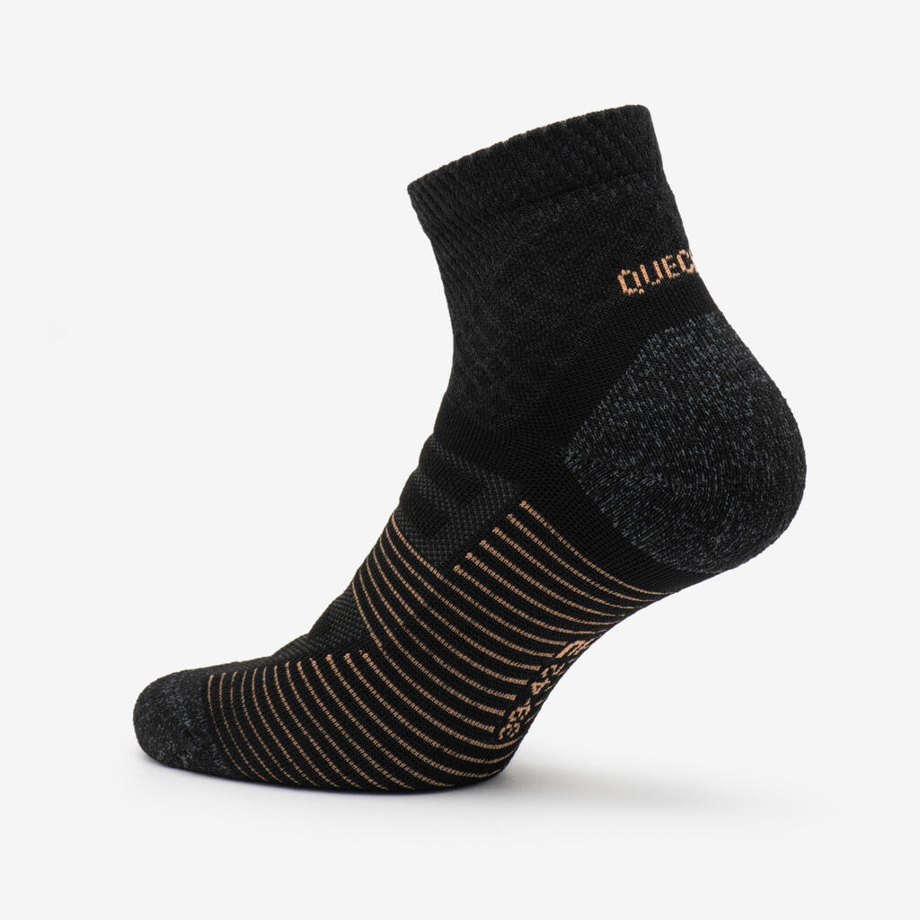 Chaussettes randonnée - hike 900 mid noire - lot de 2 paires