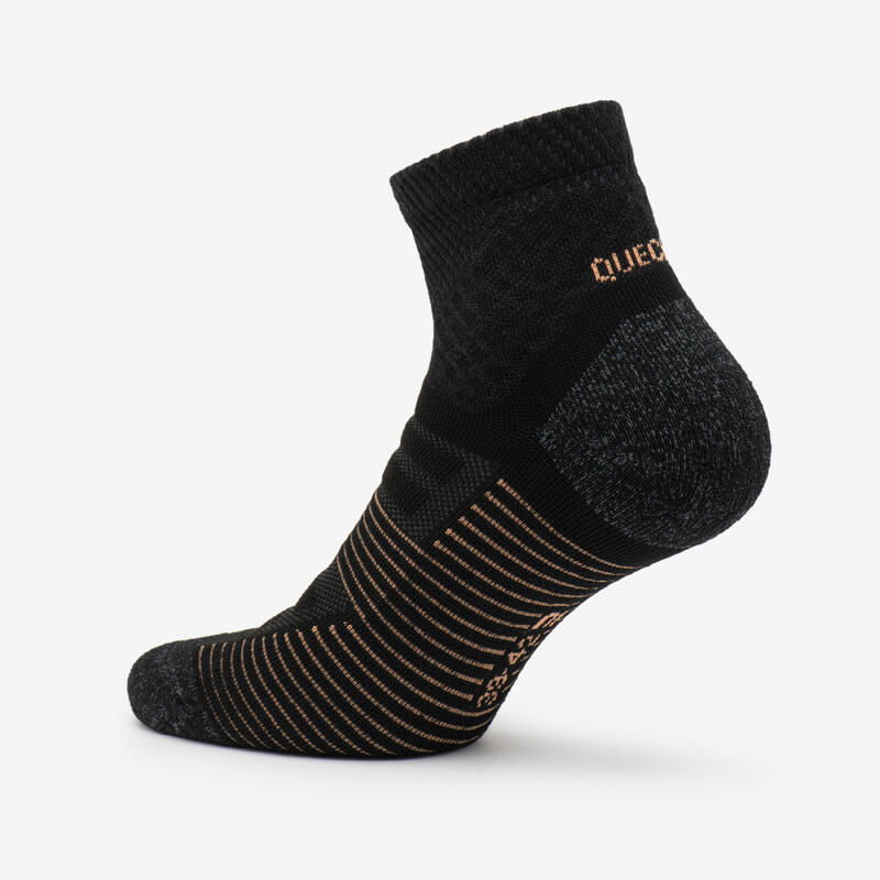 Chaussettes randonnée - hike 900 mid noire - lot de 2 paires