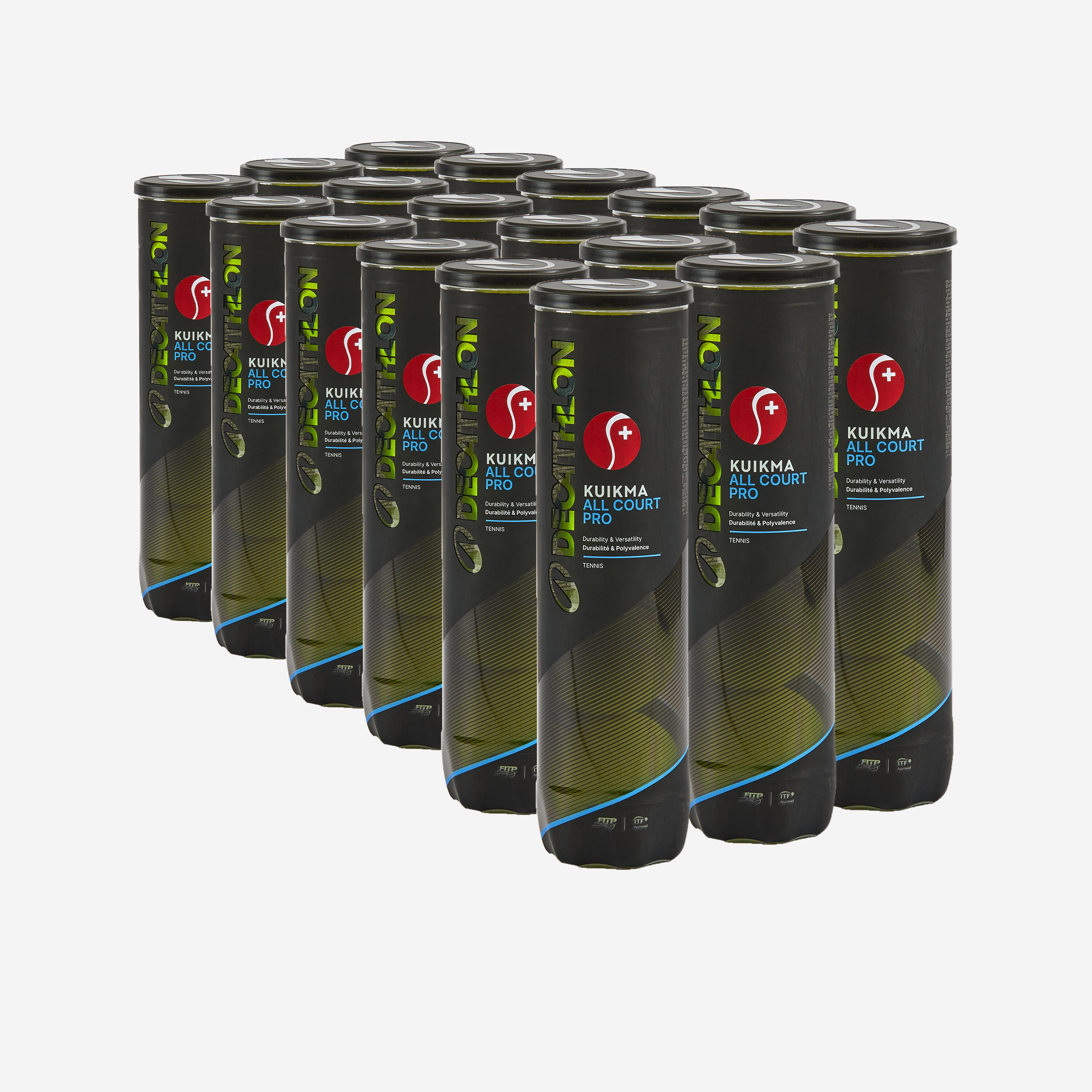 ARTENGO Univerzálne tenisové loptičky ALL COURT Pro *4 *18 SWISS