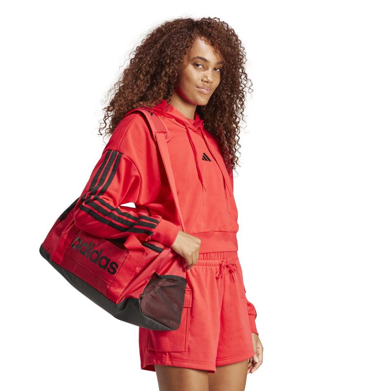 Sweat-shirt à capuche de fitness femme, rouge