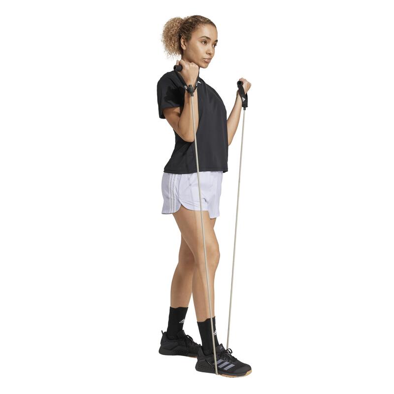 Short de fitness femme, rose