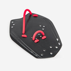 Plaquettes de natation 900 l noir rouge