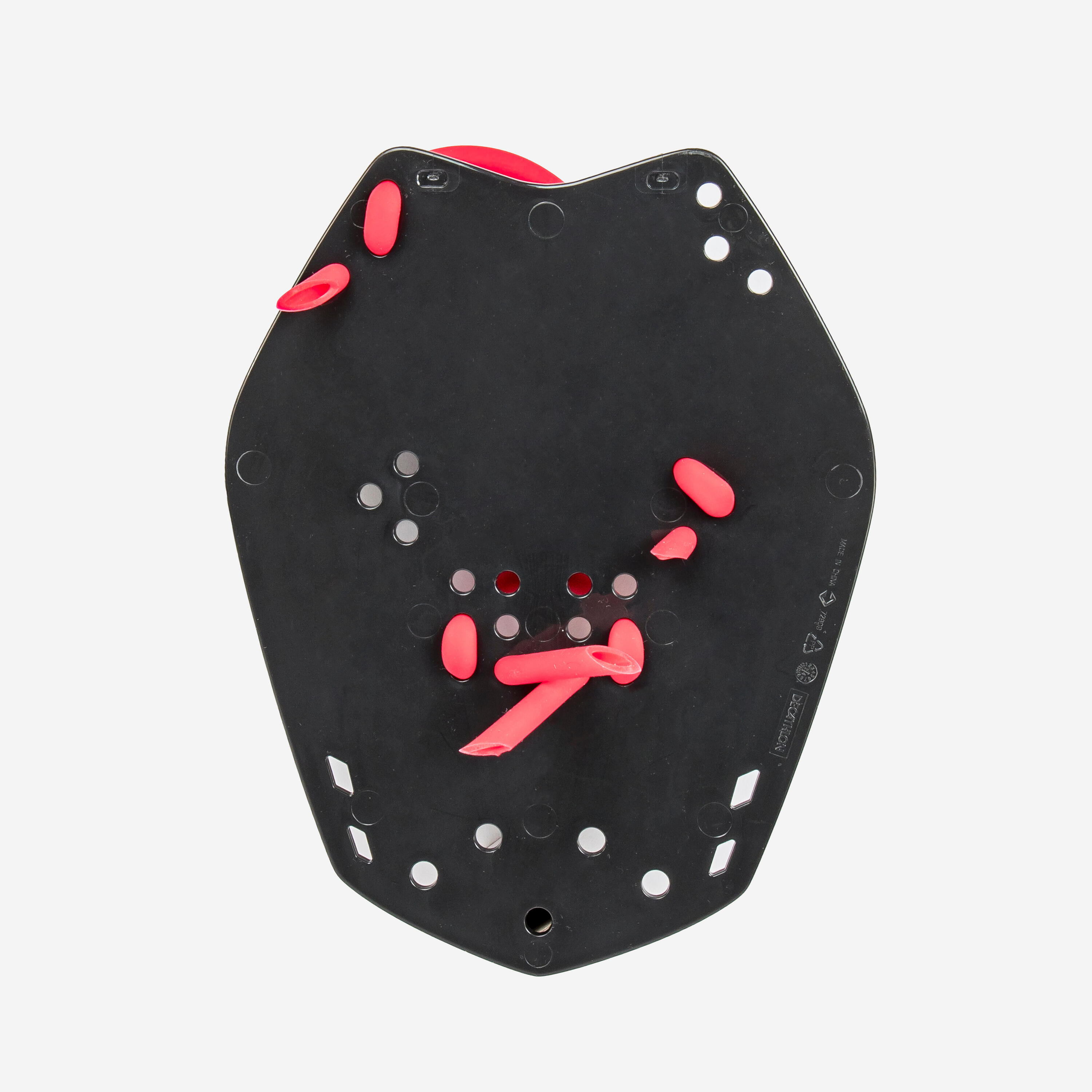 Zwempaddles 900 zwart/rood L 3/5