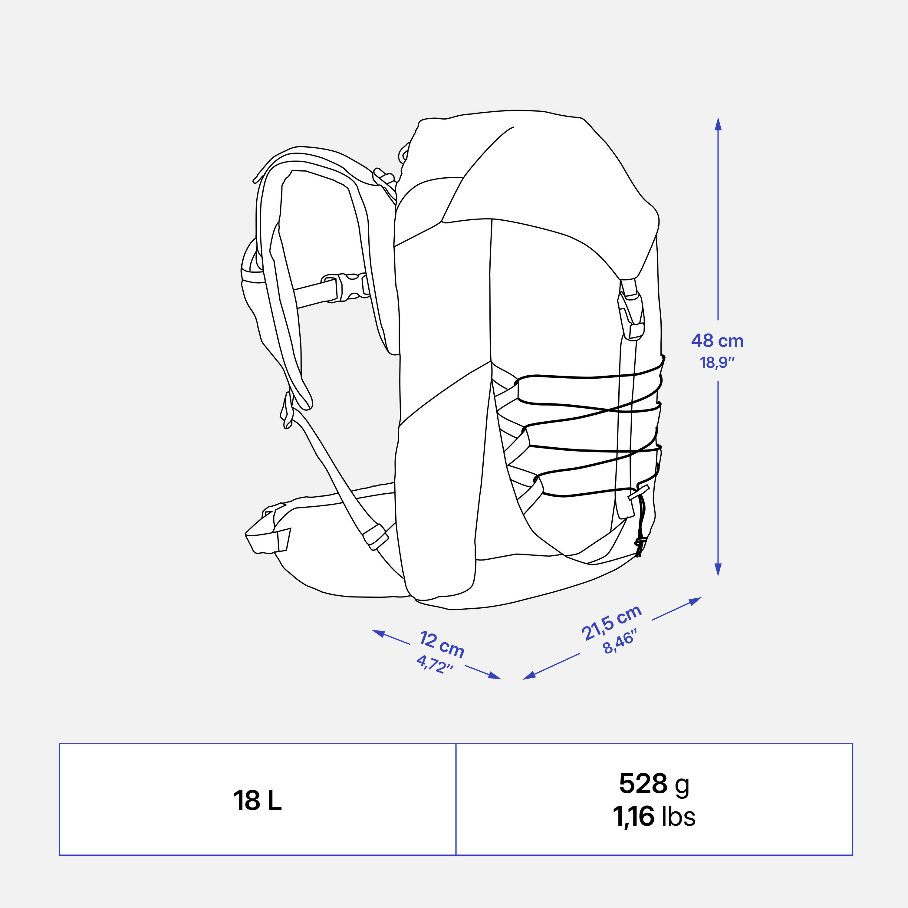 Wanderrucksack MH500 Kinder Größe 122–170 18 l rosa  6/12