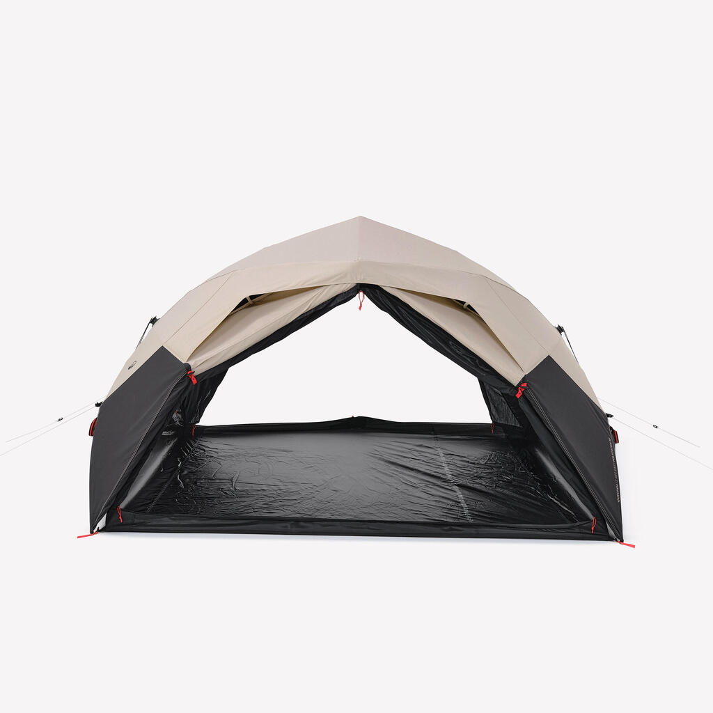 3-person polycotton camping tent, 2 Seconds Easy
