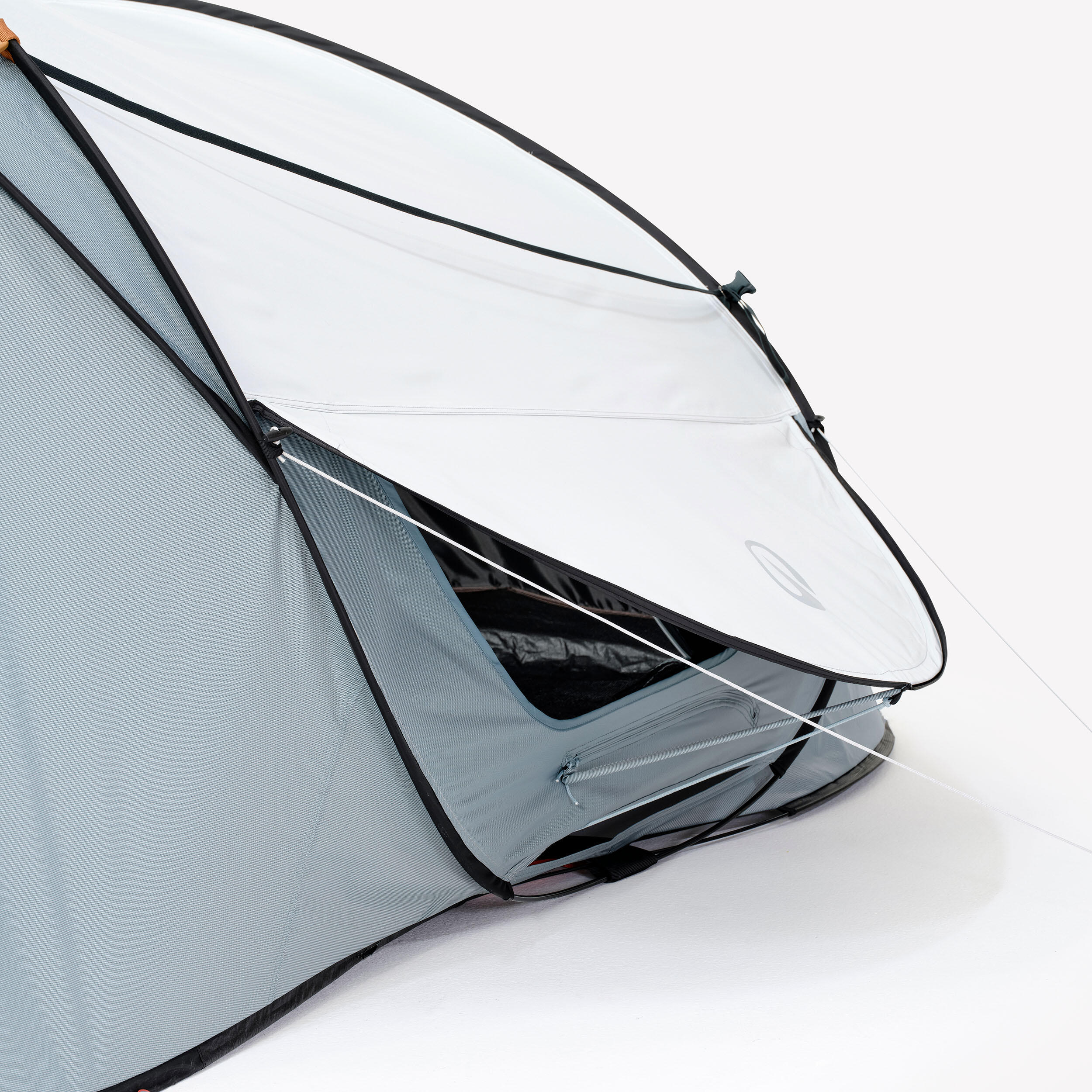 Camping Tent 3-person, 2 Seconds 3 XL Fresh & Black - QUECHUA