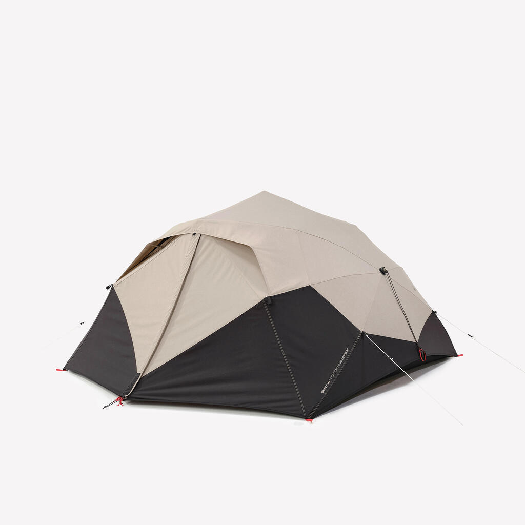 3-person polycotton camping tent, 2 Seconds Easy