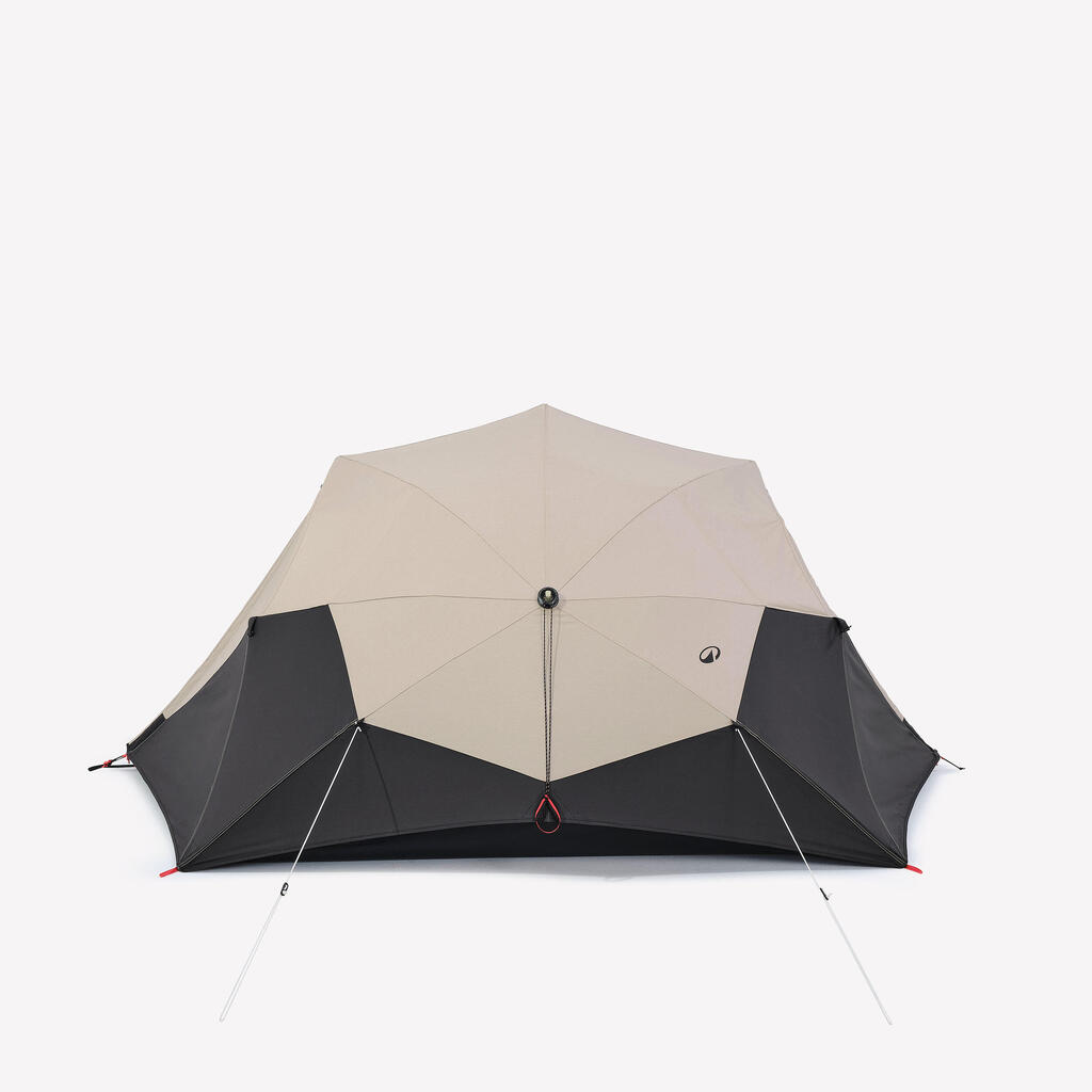 3-person polycotton camping tent, 2 Seconds Easy