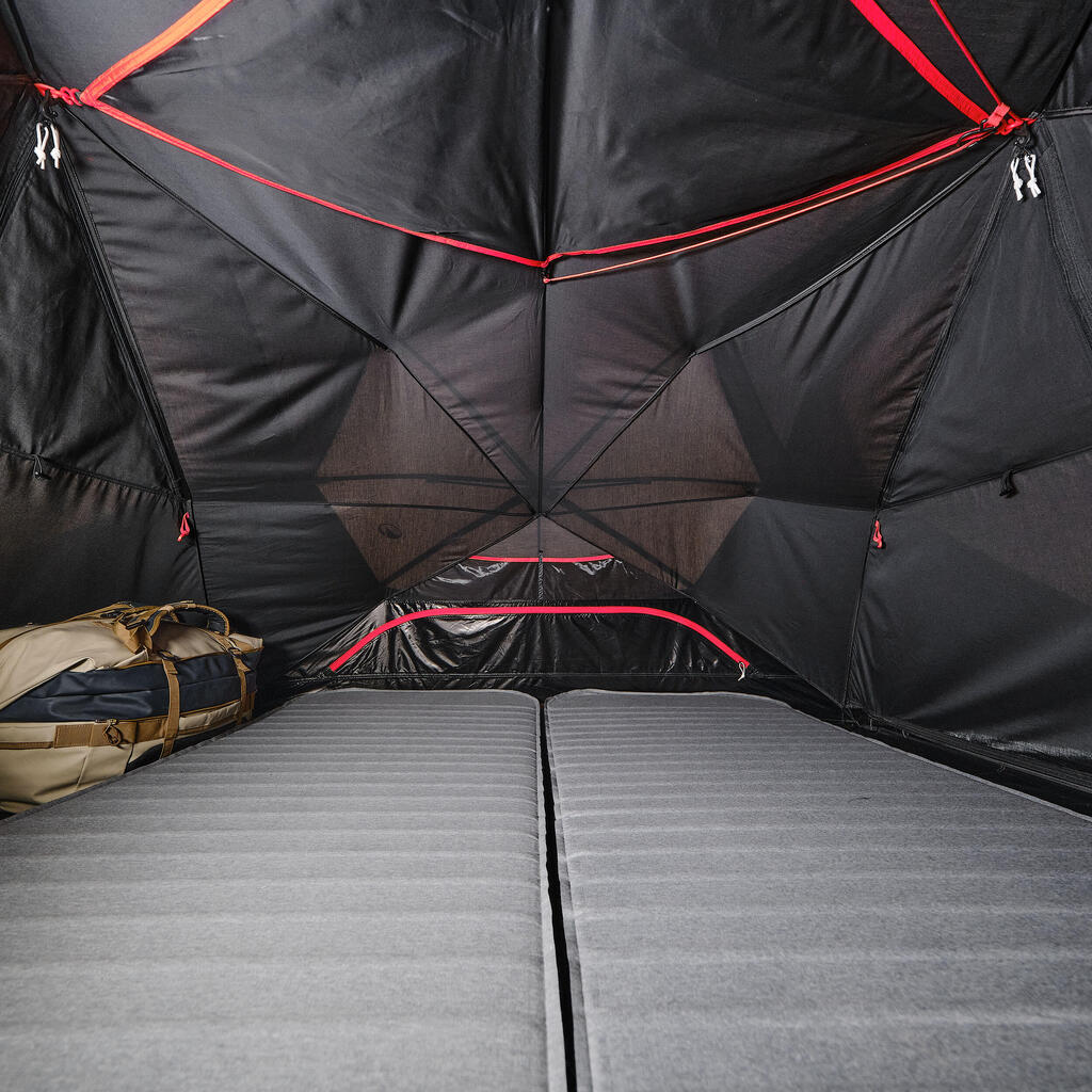 3-person polycotton camping tent, 2 Seconds Easy