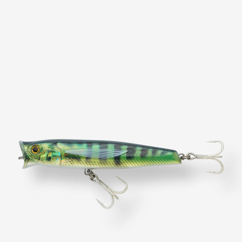 Leurre de surface Popper pêche en mer EXOFLY POP 12cm Bonito
