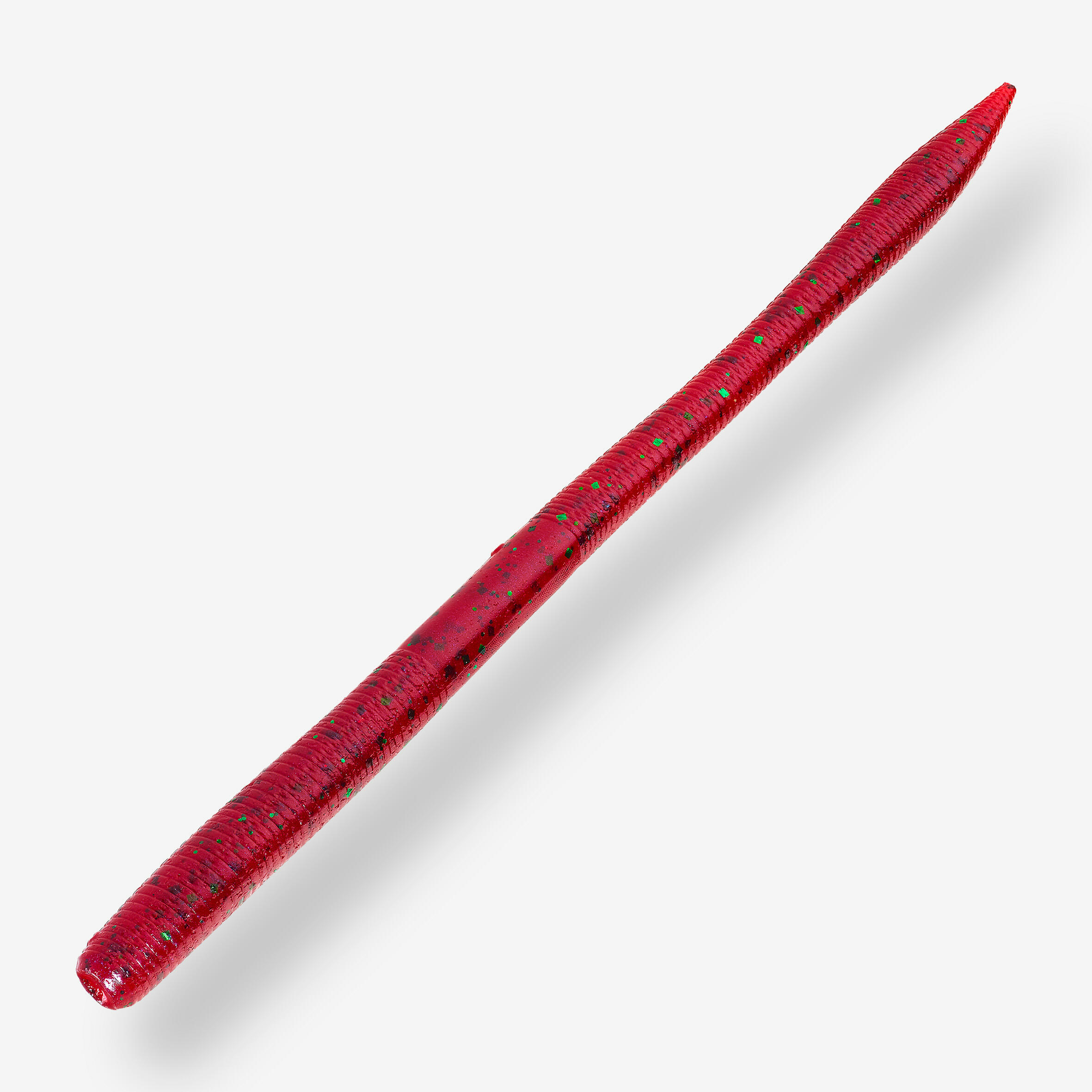CAPERLAN Mäkká umelá nástraha Finesse Black bass Yubari Worm red bug 10 ks 6 · záber 3
