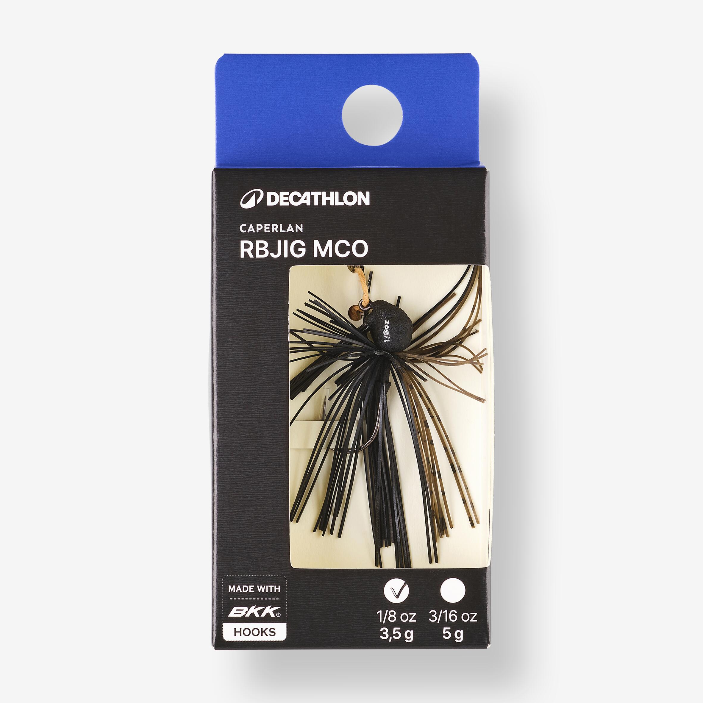 Kunstaas voor vissen op roofvissen Micro Rubber Jig wolfraam Black 2/3
