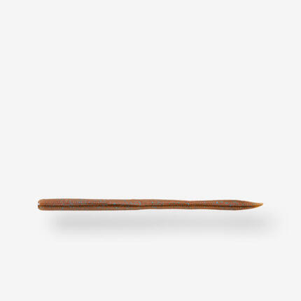 LEURRE SOUPLE FINESSE BLACK BASS YUBARI WORM RED BUG - par 10