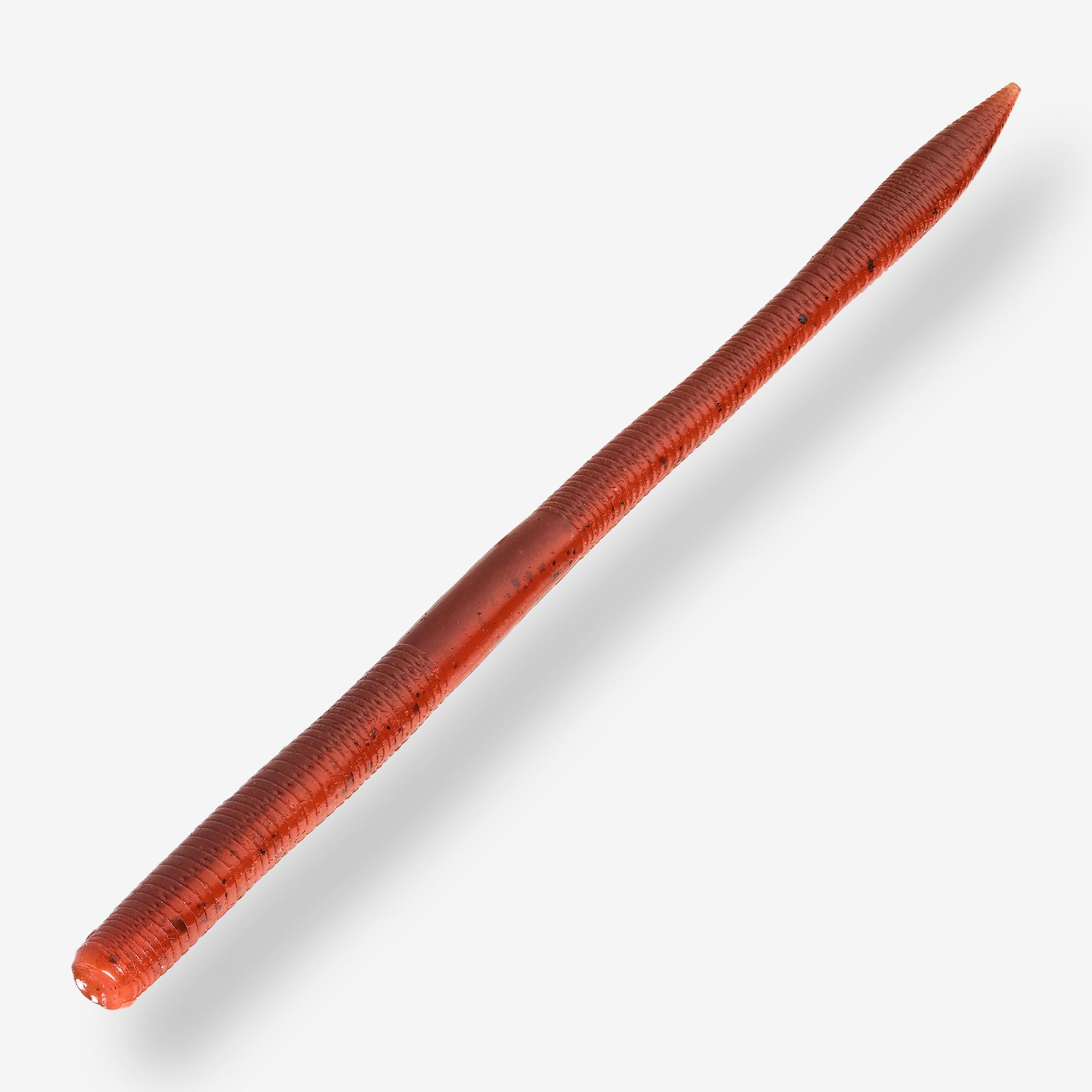 AMOSTRA FLEXÍVEL PESCA ACHIGÃ YUBARI FINESSE WORM PUMPKIN WORM (Conjunto de 10) 2/5