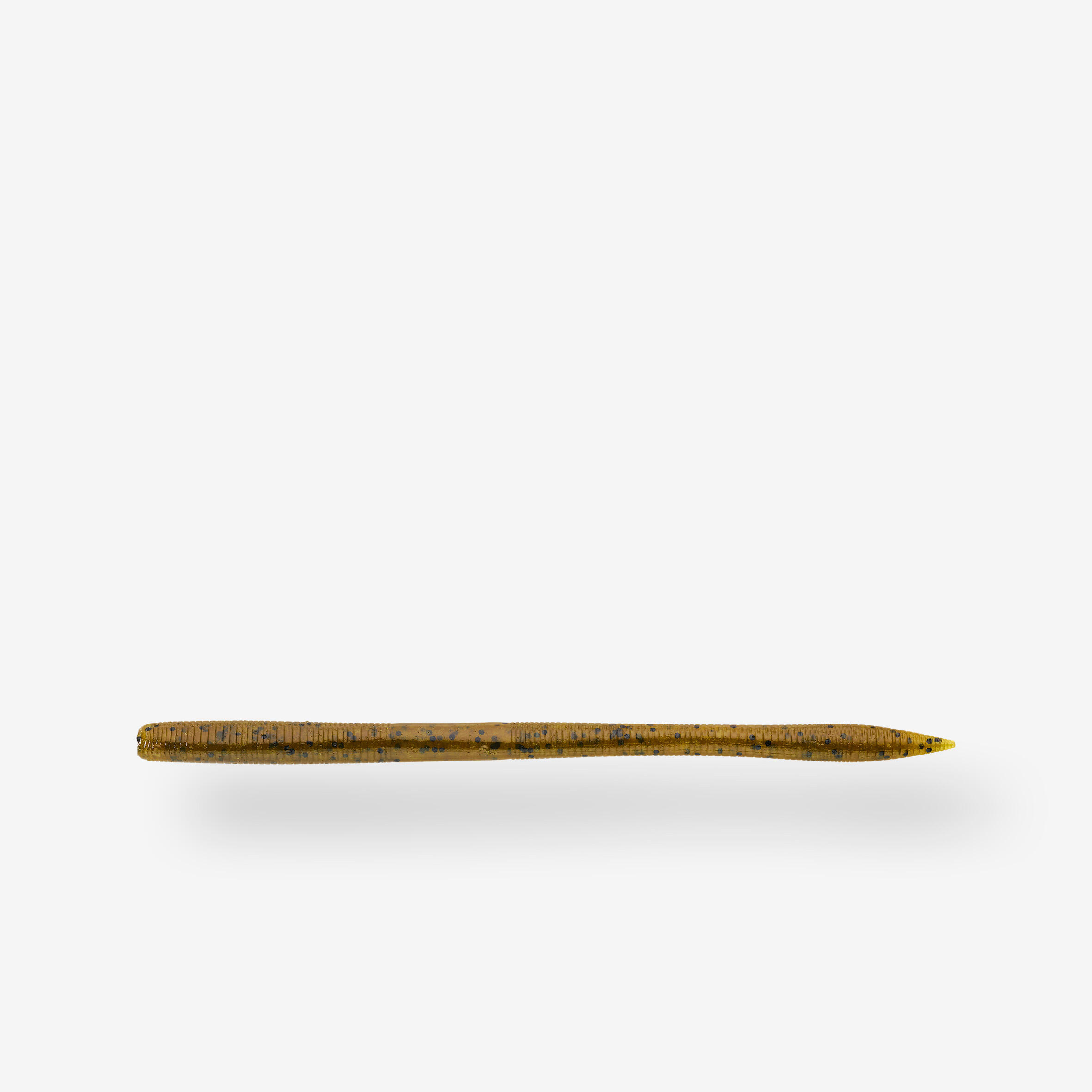 Plasztikcsali, féreg, 10 db - Yubari Finesse Worm Green Pumpkin Black Flakes Caperlan akciós termékkép 1