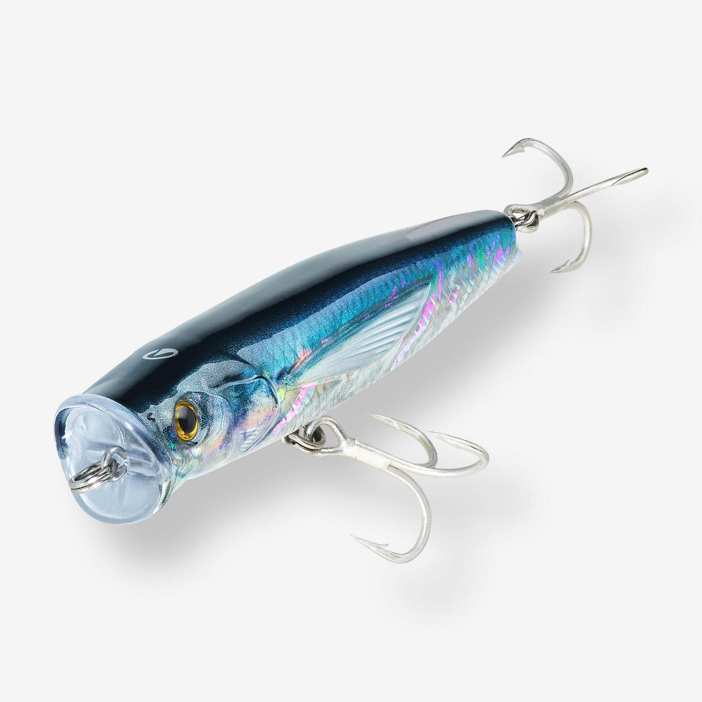 Popper surface sea fishing lure EXOFLY POP 12 cm Blue 2/4