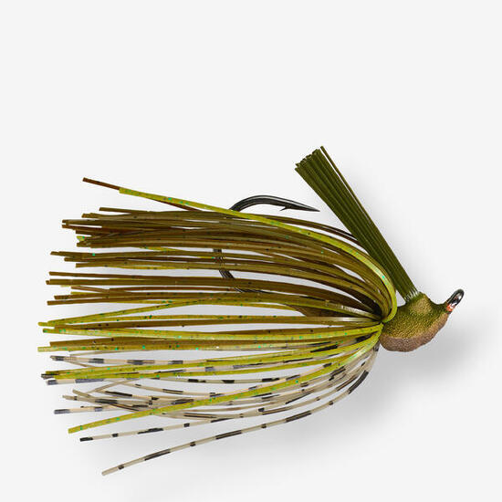 Artificiale pesca black bass RUBBER JIG tungsteno natural craw