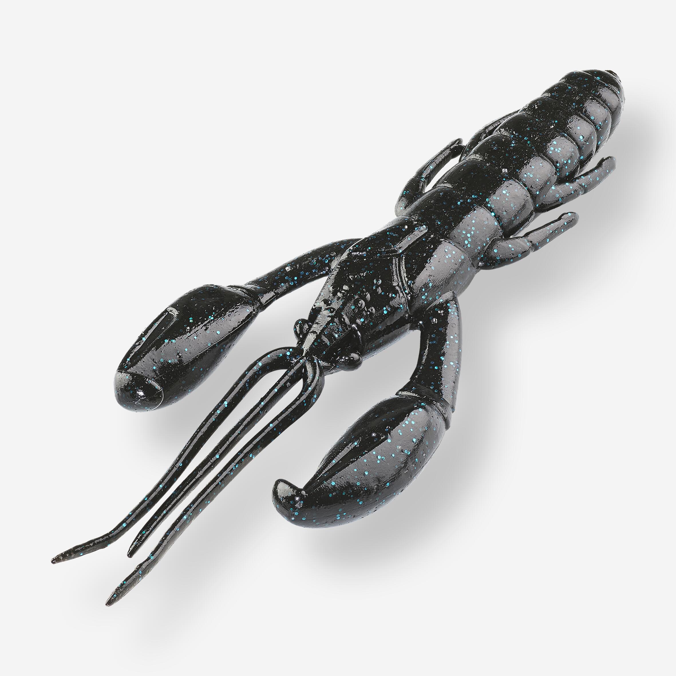 Gummiköder Yubari CRW Krebs mit Lockstoff WXM 3,5'' 9 cm schwarz & blau 2/6