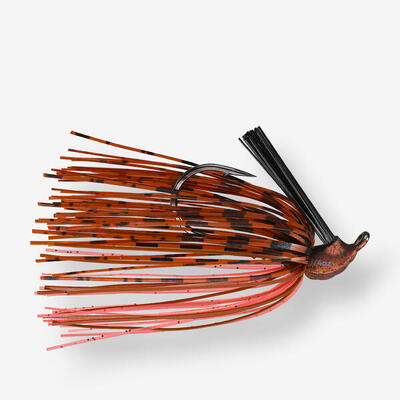 Artificiale pesca black bass RUBBER JIG tungsteno natural craw