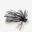 Kunstaas voor vissen op roofvis Micro Rubber Jig wolfraam Black