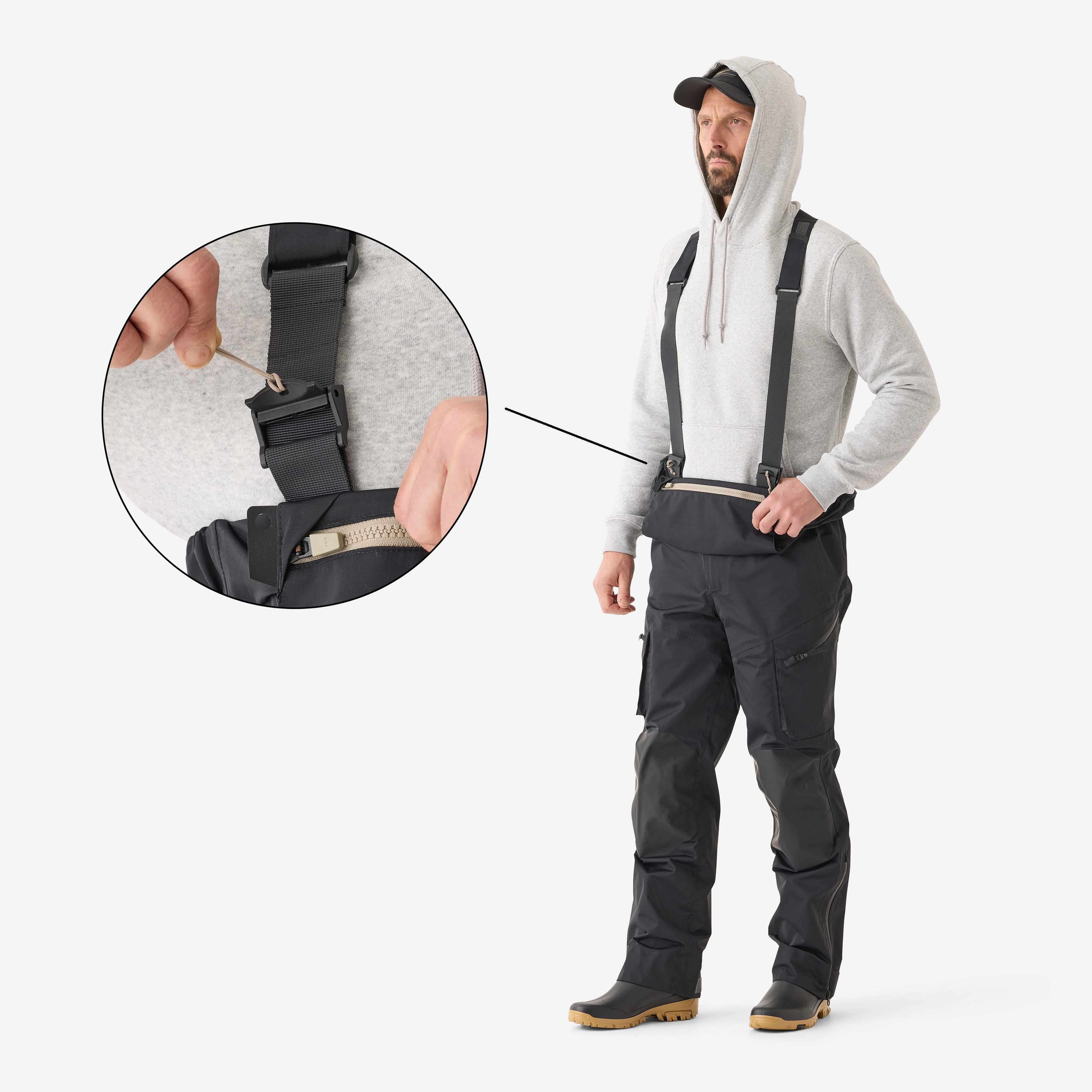 Salopette de pêche imperméable – 900 - CAPERLAN