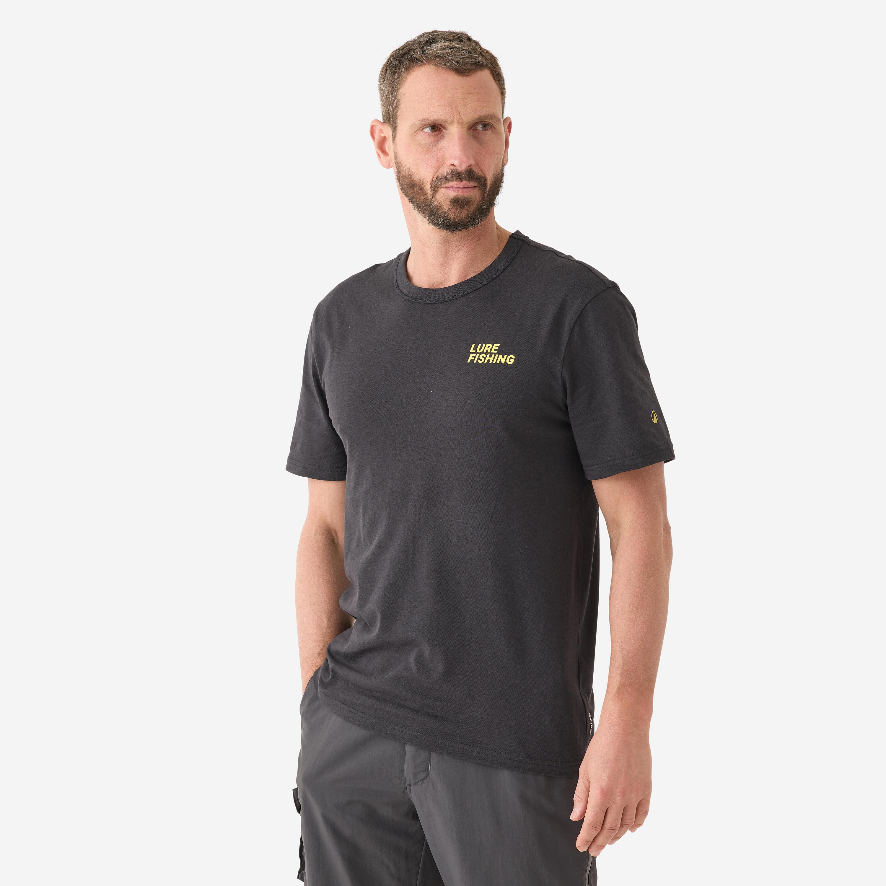 CAPERLAN Camiseta Pesca  Hombre Crank Manga Corta Algodón