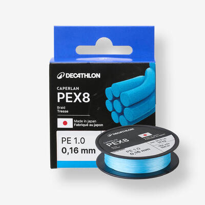 Gevlochten lijn voor kunstaasvissen 8 strengen pex8 150 m