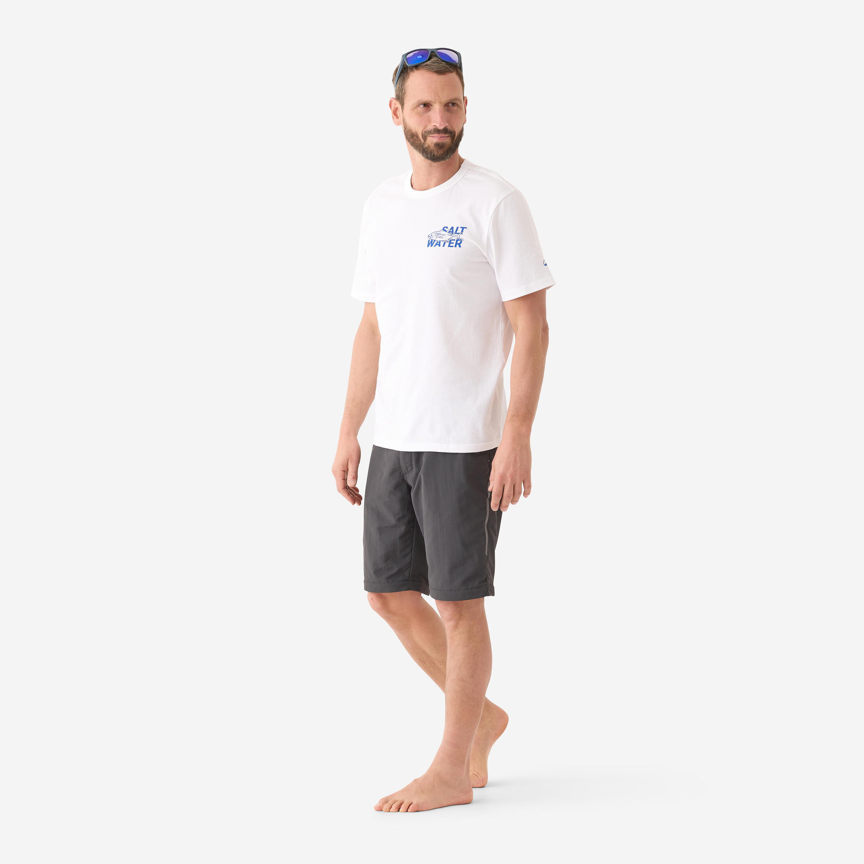 T-shirt pêche manches courtes coton Thon 2/4