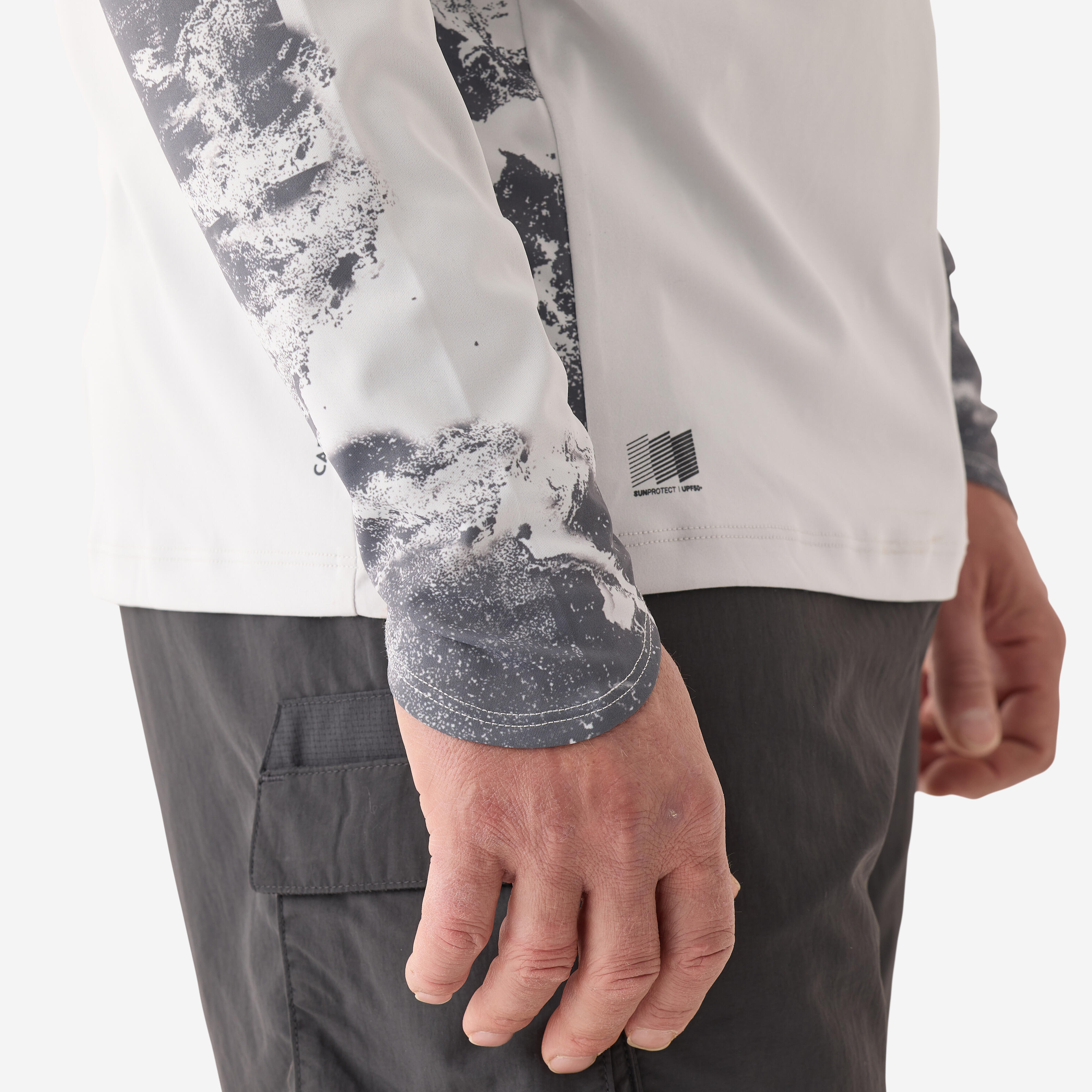 T-shirt de pêche anti-UV 500 avec capuchon UPF 50+ - CAPERLAN