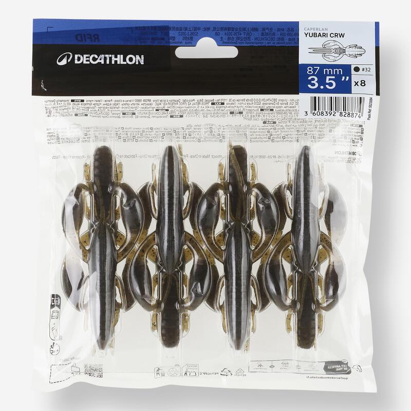 LEURRE SOUPLE ECREVISSE AVEC ATTRACTANT WXM YUBARI CRW 3,5" 9cm GREENPUMPKIN BF