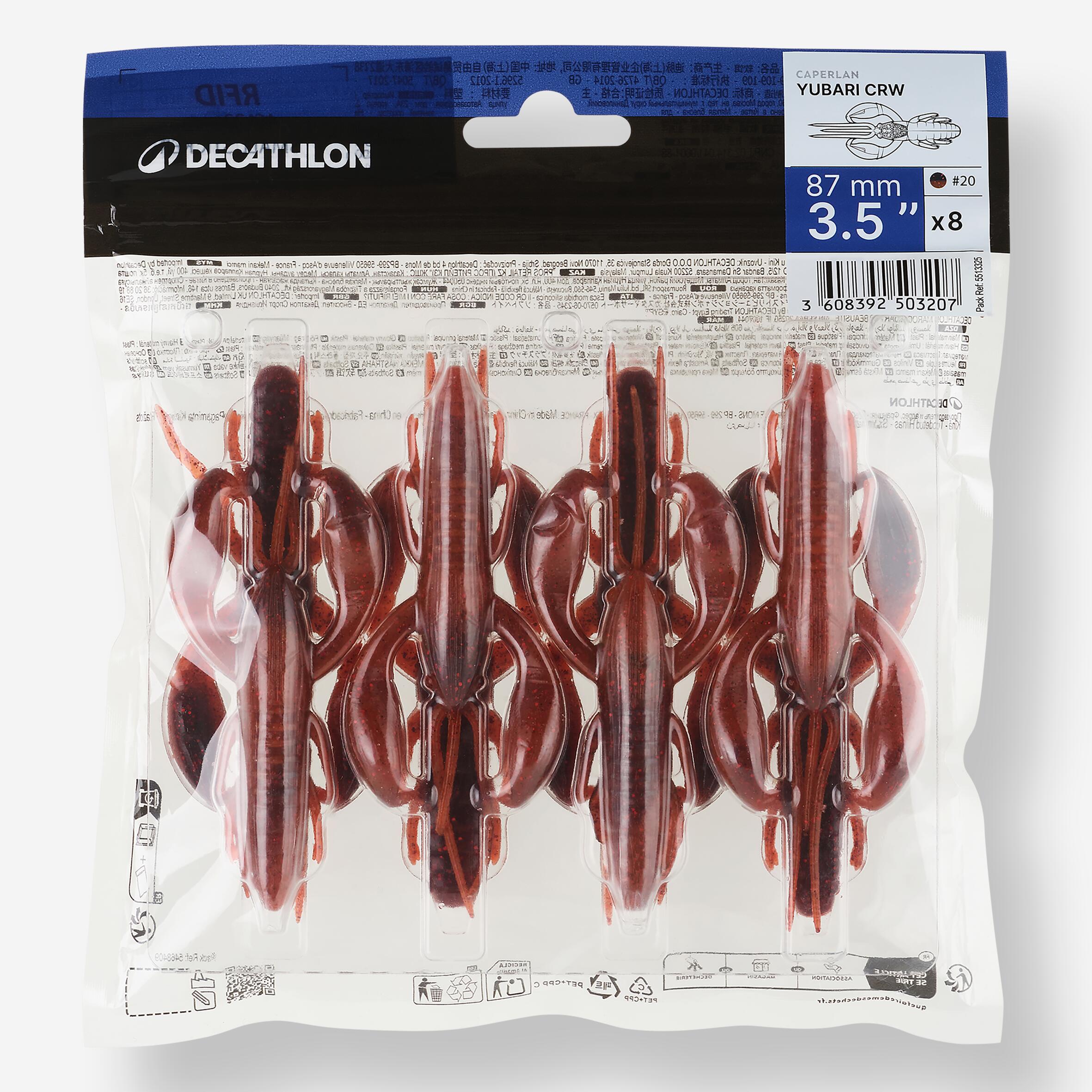 LEURRE SOUPLE ECREVISSE AVEC ATTRACTANT WXM YUBARI CRW 3,5" 9cm BISCACRAW 5/7