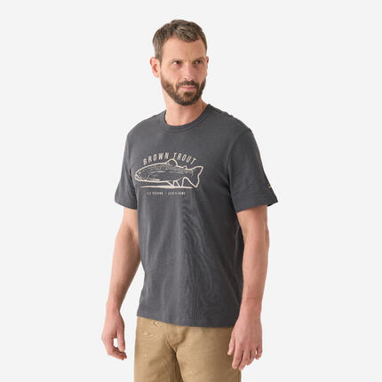 T-shirt pêche manches courtes coton Perche