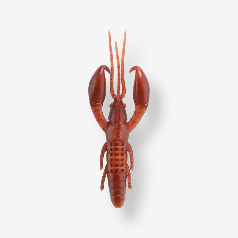Nălucă flexibilă formă rac cu atractant YUBARI CRW 2" 5cm BACK RED CRAW