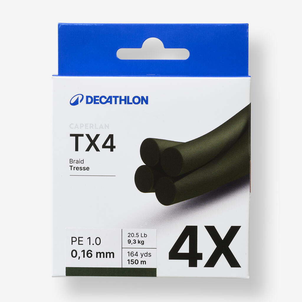 Kaki upredena struna za ribolov varalicama TX4 (4 niti)